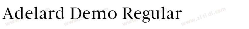 Adelard Demo Regular字体转换
